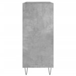 vidaXL Armoire à disques gris béton 84 5x38x89 cm bois d'ingénierie