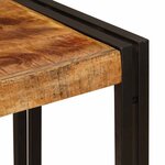 vidaXL Table console 90 x 33 x 75 cm Bois de manguier brut massif