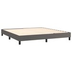 vidaXL Cadre de lit sans matelas gris 180x200 cm similicuir