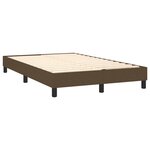 vidaXL Cadre de lit sans matelas marron foncé 120x200 cm tissu