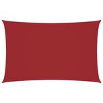 vidaXL Voile de parasol tissu oxford rectangulaire 5x8 m rouge