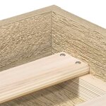 vidaXL Cadre de lit chêne sonoma 135x190 cm double