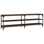 vidaXL Meuble TV chêne marron 160x30x50 cm bois d'ingénierie