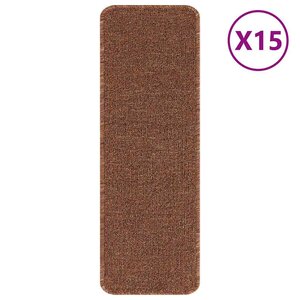 vidaXL Tapis Antidérapants pour Escaliers 15 Pièces Jaune 60 x 25 cm PP
