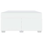 vidaXL Cadre de lit avec matelas Blanc 140 x 200 cm tissu