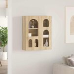 vidaXL Armoire suspendue avec étagère Chêne Sonoma 59 x 20 x 71 5 cm