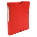 Boite De Classement Exabox Dos 40mm Polypropylène 7/10e Opak - A4 - Rouge - X 8 - Exacompta