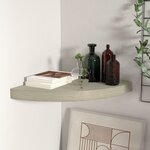 vidaXL Étagère d'angle flottante chêne 35x35x3 8 cm MDF