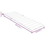 vidaXL Coussin de chaise longue rouge bordeaux mélangé 200x60x4 cm