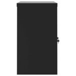 vidaXL Classeur noir 90x40x70 cm acier