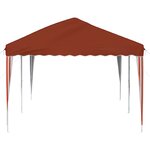 vidaXL Tente de fête pop-up 575 x 290 x 245 cm Terre cuite