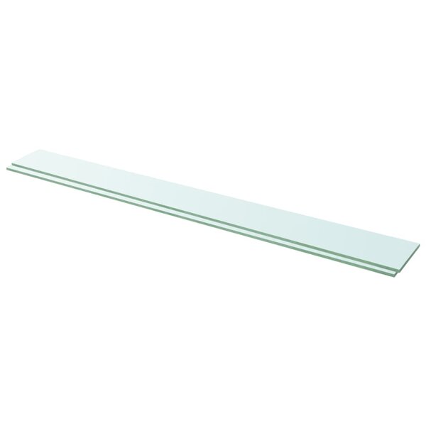 vidaXL Panneaux d'étagère 2 Pièces Verre Transparent 110x12 cm