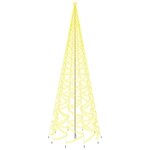 vidaXL Sapin de Noël avec piquet Blanc chaud 3000 LED 800 cm
