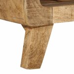 vidaXL Meuble TV 105x46x32 cm bois massif de manguier brut