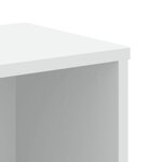 vidaXL Bibliothèque blanc 50x25x105 cm bois d'ingénierie