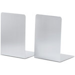 Lot de 2 Serre-livres en aluminium 12 x 12 x 17 cm Aluminium MAUL