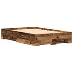 vidaXL Cadre de lit Bois Ancien 120 x 190 cm Bois d'ingénierie