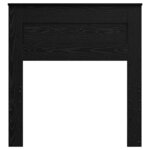 vidaXL Tête de lit avec tête de lit Chêne noir 75 cm Bois d'ingénierie
