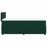vidaXL Sommier à lattes de lit et matelas Vert foncé 80x200 cm Velours