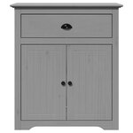 vidaXL Armoire de couloir BODO gris 80x35x90 cm