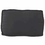 vidaXL Set de coussins de palette 2 Pièces Noir Tissu Oxford