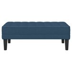 Banc vidaXL Bleu 113x57x39 cm en tissu
