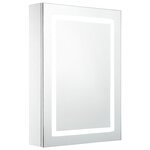 vidaXL Armoire de salle de bain à miroir LED 50x13x70 cm