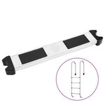 vidaXL Marche d'échelle de piscine 50x9x3 5 cm acier inoxydable 304