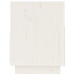 vidaXL Meuble TV Blanc 140x37x50 cm Bois de pin massif