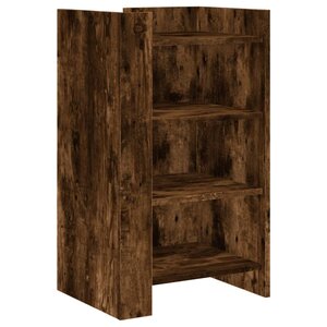 vidaXL Buffet chêne fumé 45x35x75 cm bois d'ingénierie