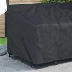 vidaXL Housse de banc de jardin Noir 160 x 100 x 61 / 89 cm Tissu 420D
