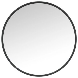 vidaXL Miroir mural Noir 50 cm