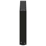 vidaXL Pieds de table basse en U  2 pièces  noir  70 x (30-31) cm  acier