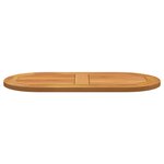 vidaXL Plateau de Table 80x40x2 2 cm Ovale en Bois Massif d'Acacia