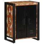 vidaXL Buffet multicolore 55x35x70 cm bois massif récupération