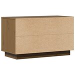 vidaXL Meuble TV Marron miel 74x35x44 cm Bois de pin massif