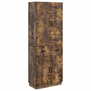 vidaXL Ensemble de Meubles 2 Pièces Chêne fumé Bois d'ingénierie