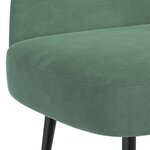 vidaXL Banc rembourré avec dossier Vert marin 110 x 60 x 76 cm Velours