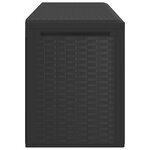 vidaXL Boîte de rangement de jardin Anthracite 114x47x60 cm