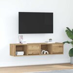 vidaXL Meubles TV 2 Pièces chêne artisanal 60x31x25 5cm bois d'ingénierie