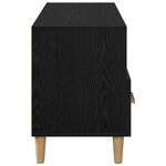 vidaXL Meuble TV Chêne noir 102 x 36 x 50 cm Bois d'ingénierie