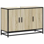 vidaXL Armoire de lavabo de salle de bain chêne sonoma 90x33x60 cm