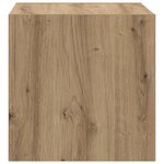 vidaXL Étagères murales - Lot de 2 en Chêne Artisan  37 x 37 x 37 cm Bois reconstitué