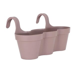 ARTEVASI Pot de fleurs pour balcon Capri Individ - 30,5 x 54 x H 28 cm - 11 L - Gris taupe