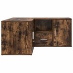 vidaXL Armoire d'angle chêne fumé 160x40x45 cm bois d'ingénierie