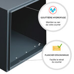 Boite aux lettre  Allure 2 portes  gris anthracite 7016M