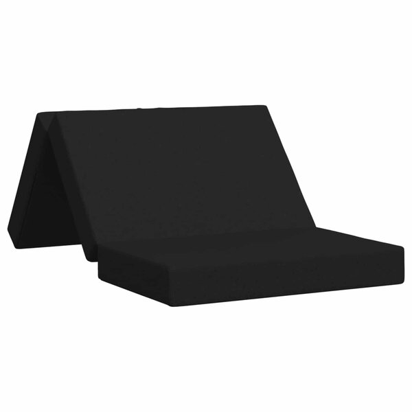 vidaXL Canapé-lit pliable 80 x 67 x 45 cm Noir