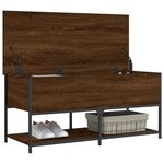 vidaXL Banc de rangement chêne marron 100x42 5x47 cm bois d'ingénierie