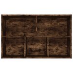 vidaXL Bibliothèque/Buffet chêne fumé 50x25x80 cm bois d'ingénierie