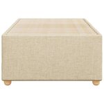 vidaXL Cadre de lit sans matelas crème 80x200 cm tissu